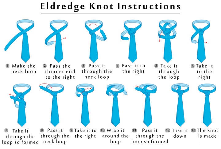 different ways to tie a tie eldredge