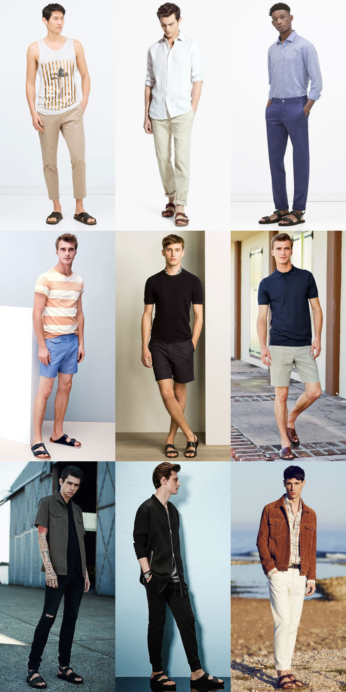 Mens best sale sandals outfit